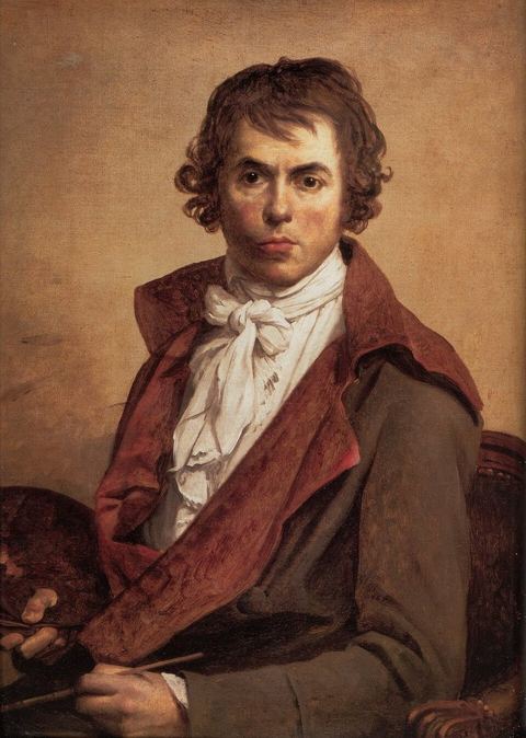 Jacques-Louis David: French: Portrait de l'artiste Self-portraittitle QS:P1476,fr:"Portrait de l'artiste "label QS:Lfr,"Portrait de l'artiste