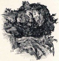 Seqenenre Tao-mummy-head: Mummified head of Seqenenre Tao