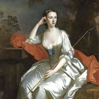 Lady Jane Douglas: Crop of Portrait-Of-Lady-Jane-Douglas,-Full-Length,-As-A-Shepherdess-Seated-In-A-Landscape