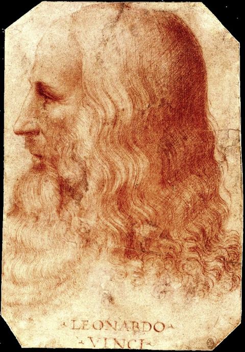 Leonardo da Vinci: Portrait of Leonardo da Vincilabel QS:Len,"Portrait of Leonardo da Vinci"label QS:Les,"Retrato de Leonardo da Vinci"labe