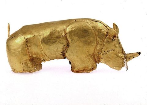 UP rhino: Golden Rhinoceros at w:en:Mapungubwe Collection, SA