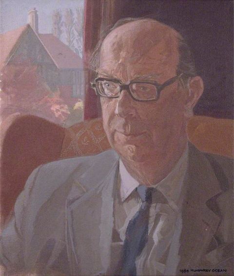 Philip Larkin: Ocean, Humphrey; Philip Larkin; National Portrait Gallery, London, copyright owned by Humphrey Ocean, permission given to publish on Wikipedia