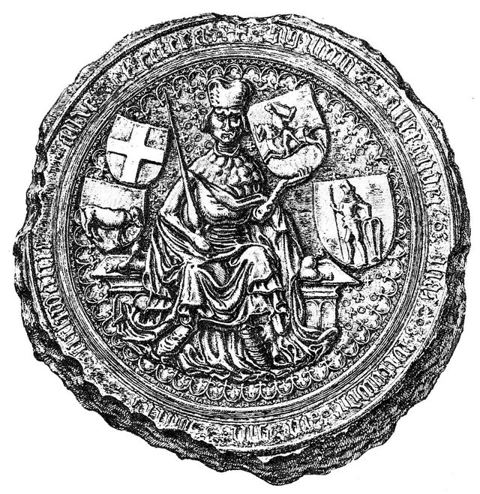 Seal of Vytautas the Great: Portrait seal of Grand Duke of Lithuania Vytautas the Great.
