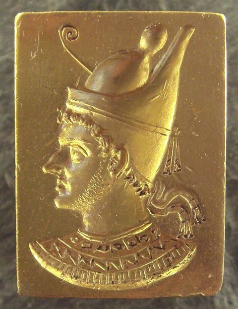 Ptolemy VI Philometor: Ring with the engraved portrait of Ptolemy VI Philometor.