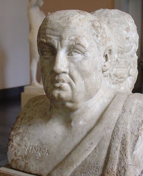 Seneca the Younger: Duble herma of Socrates and Seneca Antikensammlung Berlin 07