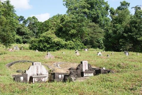 Bukit Brown Cemetery, Singapore - 20111210-04: A general view of tombs in Bukit Brown Cemetery, Singapore.