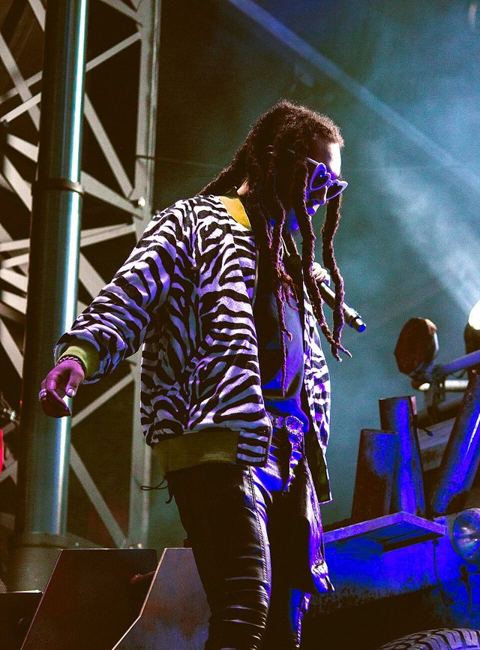 Takeoff: Rapper Takeoff performing on stage in in Toronto in 2017. Photo by Charito Yap.
