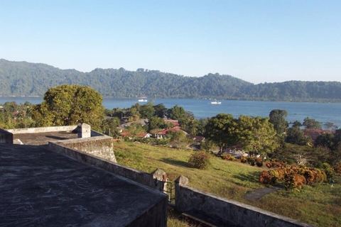 BandaBesarIslandSeenFromFortBelgica: An Indonesian island of Banda Besar seen from Fort Belgica.