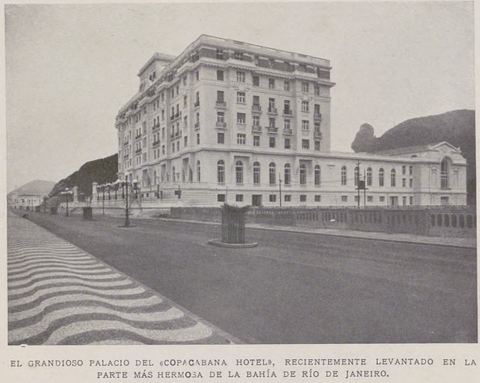 Copacabana Palace en 1923: Copacabana Palace en 1923