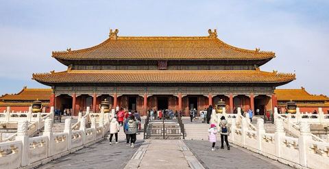 Palace of Heavenly Purity (20220218132818): Qianqing Palace, where the famous "Zheng Da Guang Ming" plaque is located.