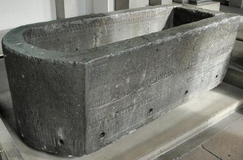 Saqqara, Sarcophagus of Nectanebo II (never used), British Museum: Saqqara, Sarcophagus of Nectanebo II (never used since he left it when he fled south), British Museum