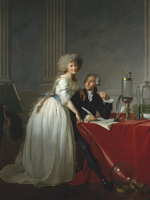 Portrait of Monsieur de Lavoisier and his Wife, chemist Marie-Anne Pierrette Paulze: Portrait of Monsieur de Lavoisier and his Wife, chemist Marie-Anne Pierrette Paulze