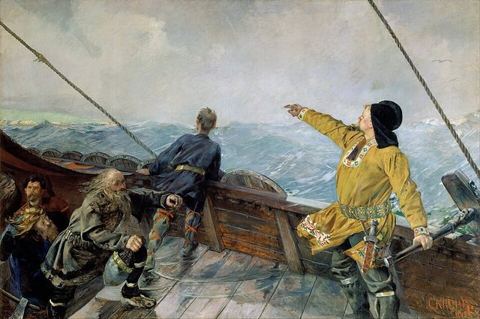 Norwegian Bokmål: Leiv Eirikson oppdager Amerika Leiv Eirikson discovering Americatitle QS:P1476,nb:"Leiv Eirikson oppda: Norwegian Bokmål: Leiv Eirikson oppdager Amerika Leiv Eiri