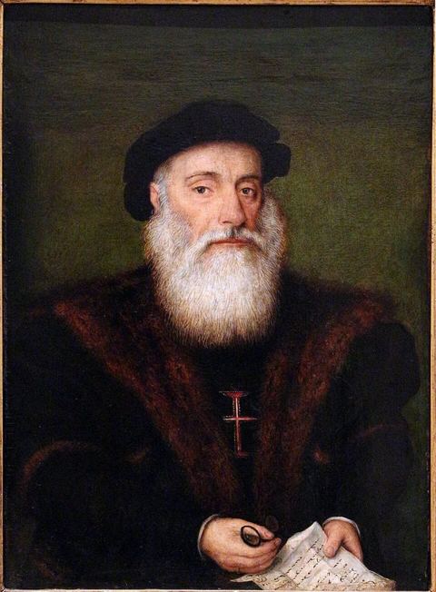 Vasco da Gama: Ignoto portoghese, ritratto di un cavaliere dell'ordine di cristo, 1525-50 ca. 02