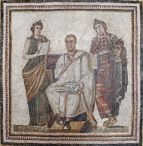 Virgil: Virgil mosaic in the Bardo National Museum (Tunis) (12241228546)