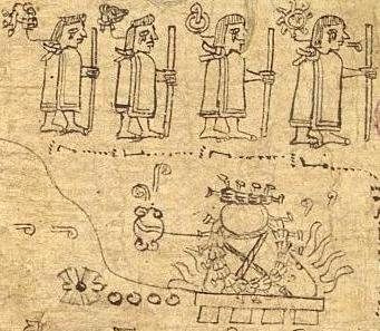 Tezozomoc funeral: The funeral for the Tepanec ruler Tezozomoc.