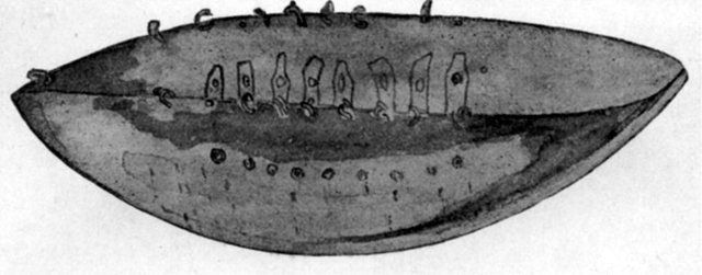 Broighter Boat: The Broighter Boat. from On Broighter, Limavady, County Londonderry, and on the Find of Gold Ornaments There in 1896 Robert Cochrane The Journal of the Royal Societ