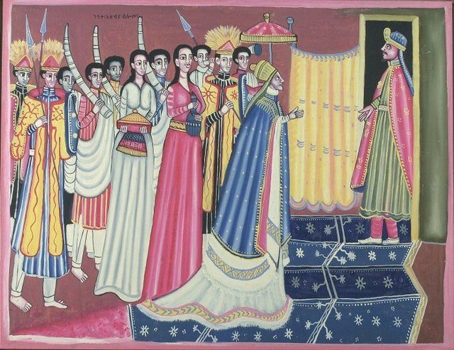 De ontmoeting tussen Solomon en Sheba: De betekenis van de Amhaarse tekst: Koningin Azeb en Koning Solomon Koningin Azeb is Sheba