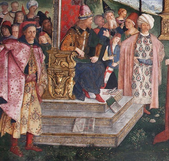St Catherine Disputation - Andreas and Cem: St Catherine's Disputation / 2nd Room: Hall of the Saints (Sala dei Santi) The Borgia Apartments (Appartamento Borgia)Detail of probable
