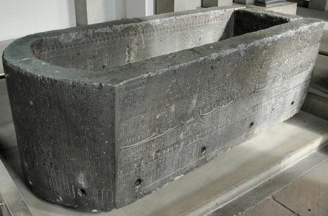Saqqara, Sarcophagus of Nectanebo II (never used), British Museum: Saqqara, Sarcophagus of Nectanebo II (never used since he left it when he fled south), British Museum