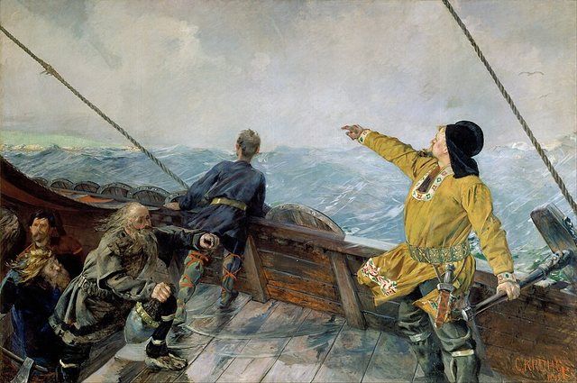 Norwegian Bokmål: Leiv Eirikson oppdager Amerika Leiv Eirikson discovering Americatitle QS:P1476,nb:"Leiv Eirikson oppda: Norwegian Bokmål: Leiv Eirikson oppdager Amerika Leiv Eiri