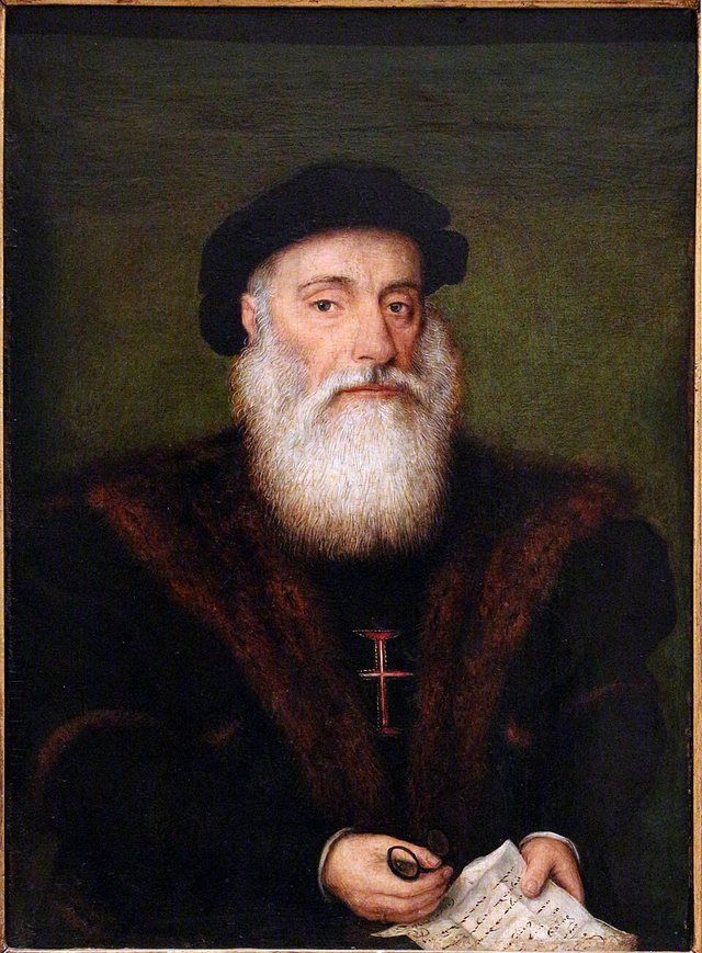 Vasco da Gama: Ignoto portoghese, ritratto di un cavaliere dell'ordine di cristo, 1525-50 ca. 02